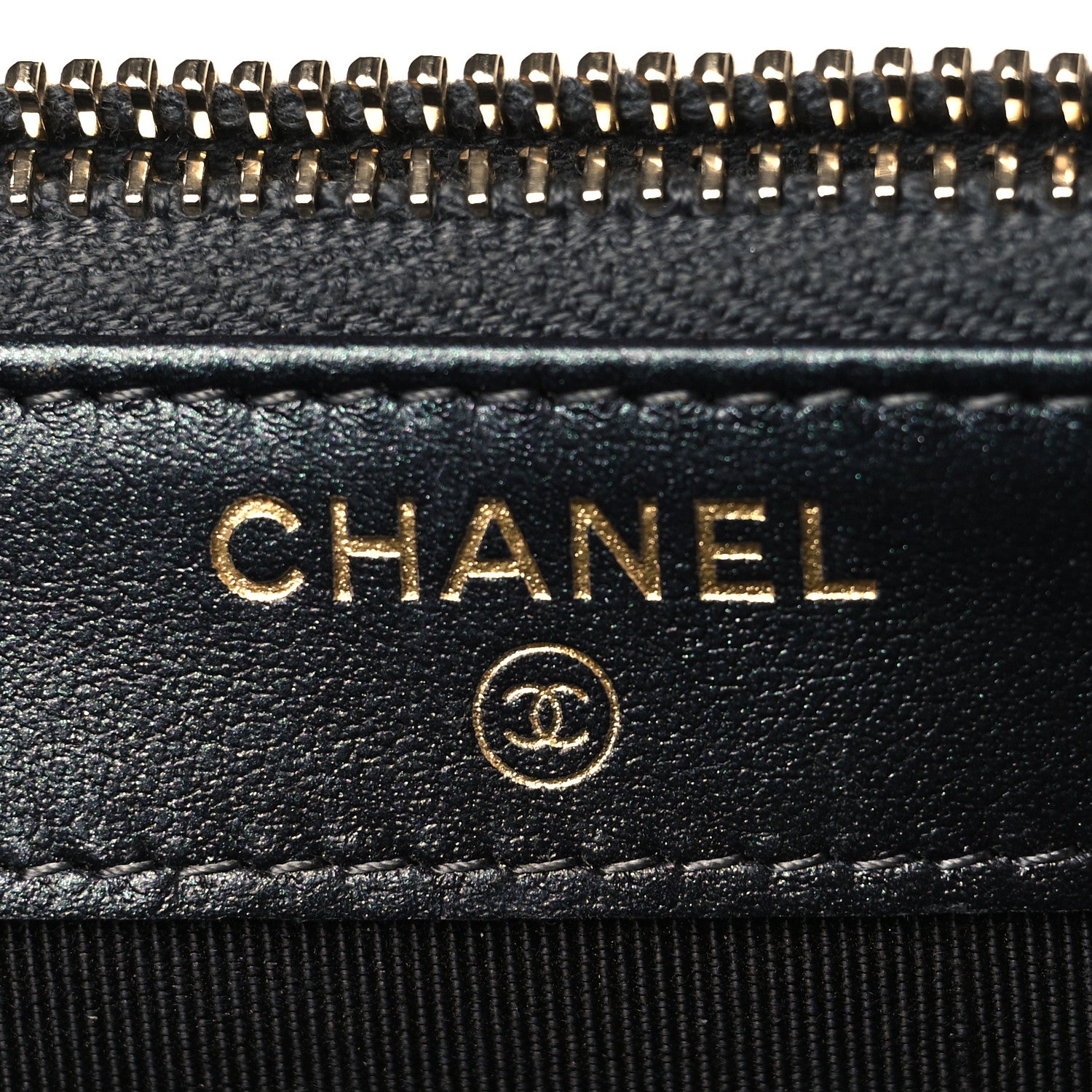 Chanel Iridescent Caviar Quilted Small Clutch With Chain Black 7 of 11