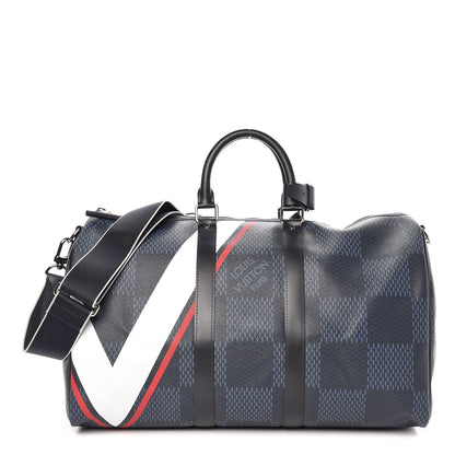 Louis Vuitton Damier Cobalt America's Cup Regatta Keepall Bandouliere 55 1 of 7