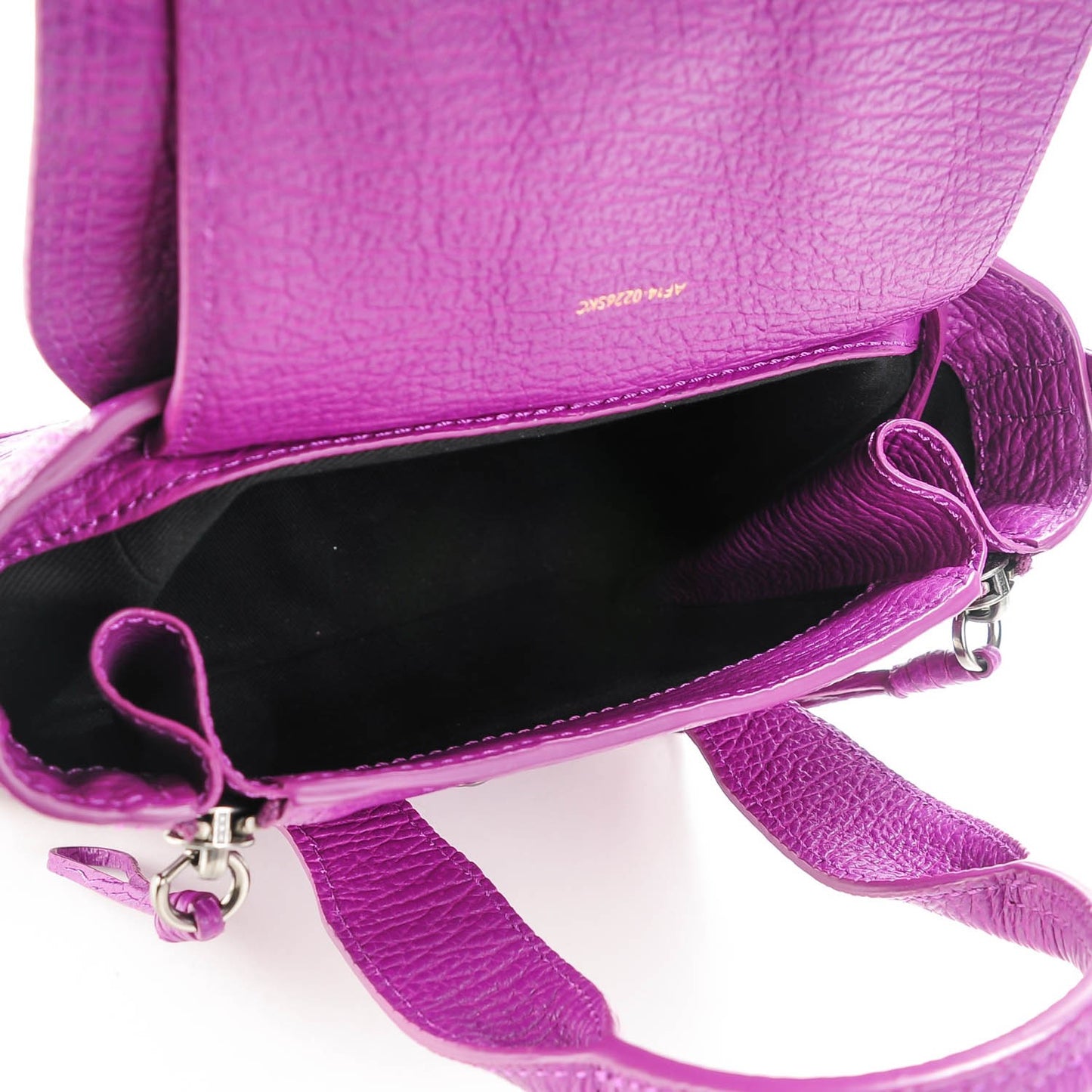 3.1 Textured Calfskin Mini Pashli Satchel Orchid