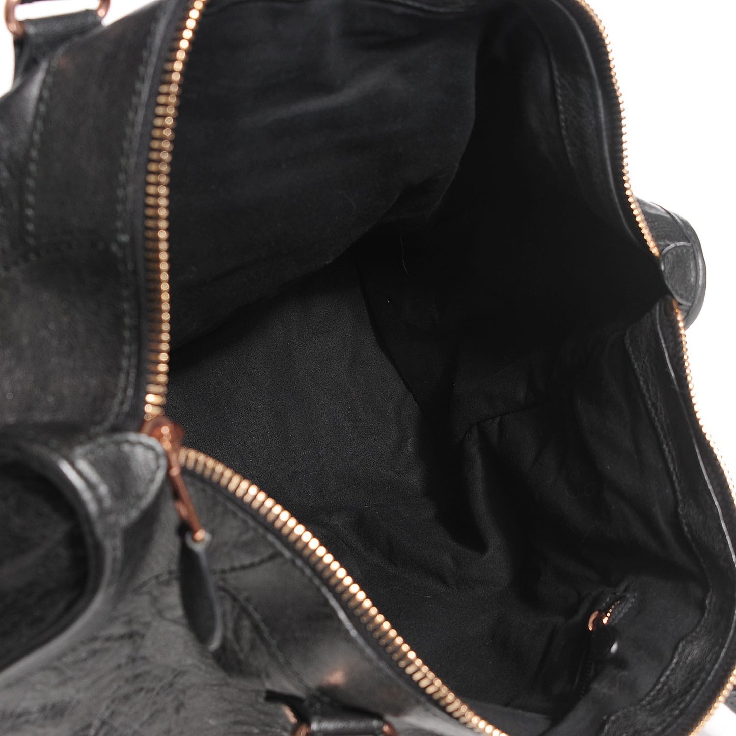 Agneau Giant 12 Rose Gold Hardware Work Black