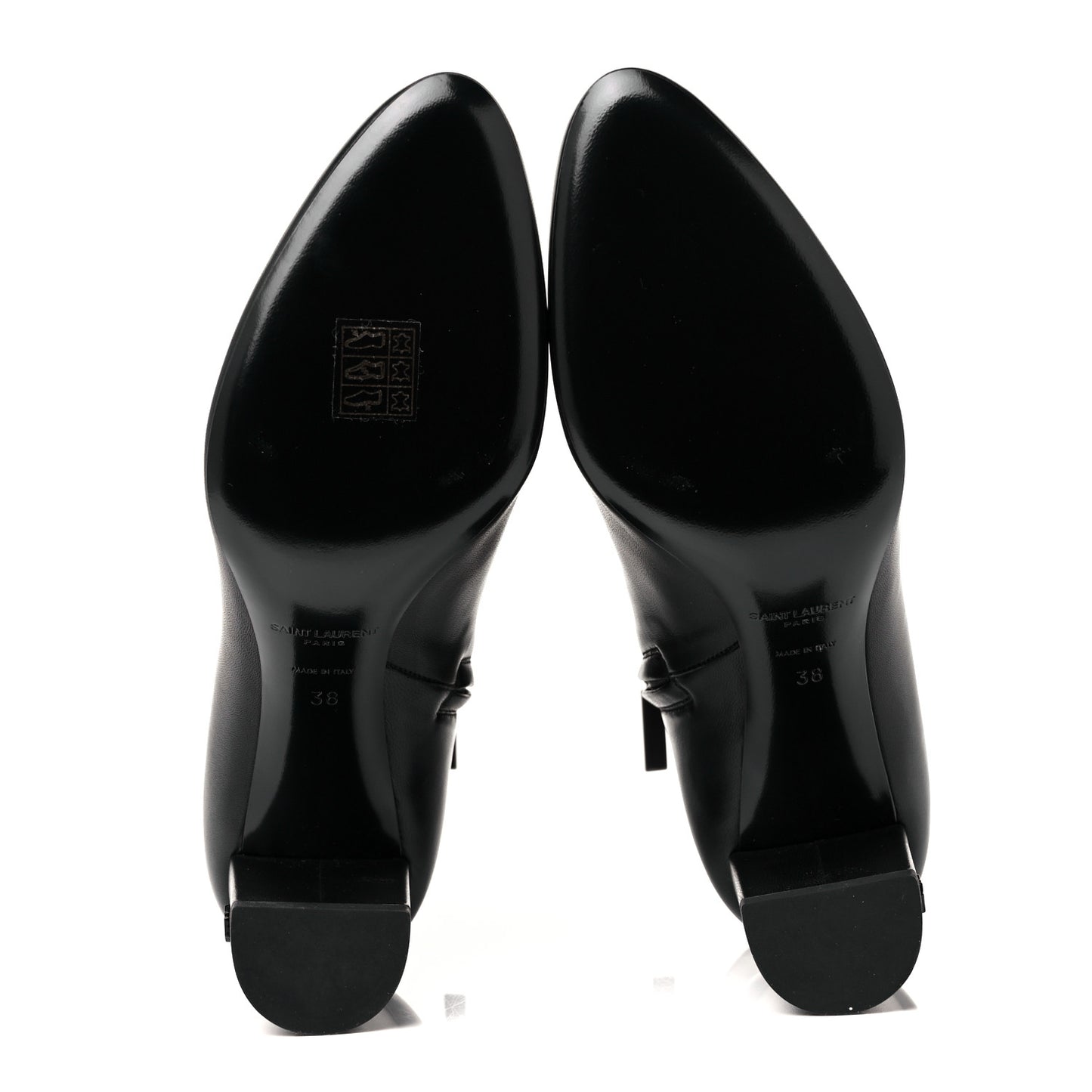 Nappa Vendome Loulou Ankle Zip Boot 38 Black