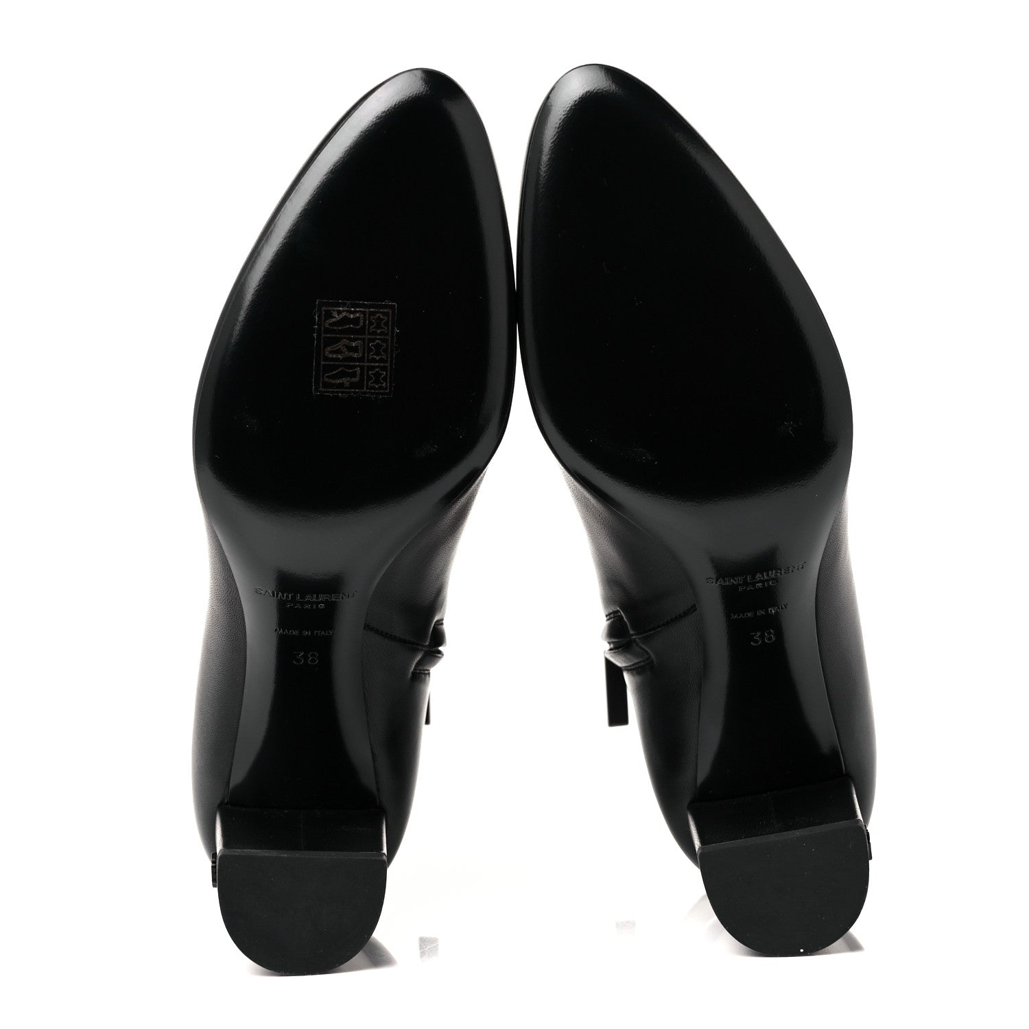 Saint Laurent Nappa Vendome Loulou Ankle Zip Boot 38 Black 5 of 9