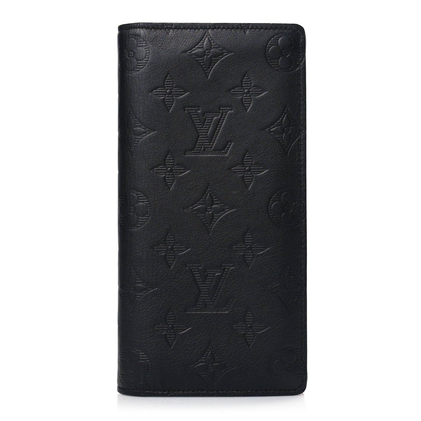 Calfskin Monogram Shadow Brazza Wallet Black