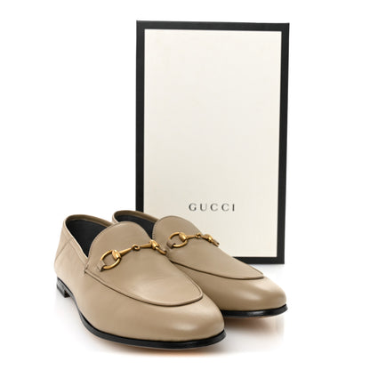Gucci Lambskin Womens Brixton Horsebit Loafers 39.5 Mud 10 of 10