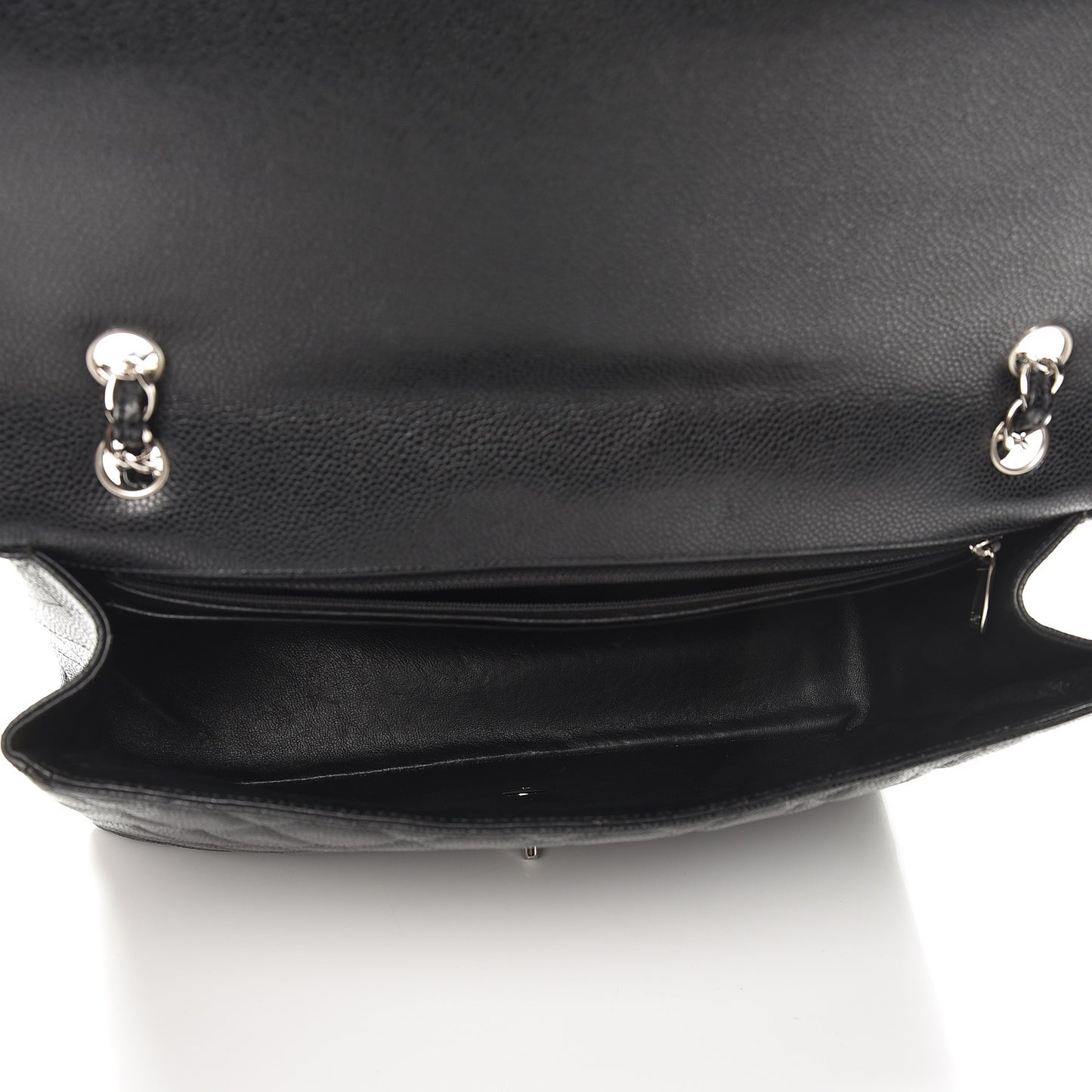 Caviar Quilted Maxi Single Flap Black
