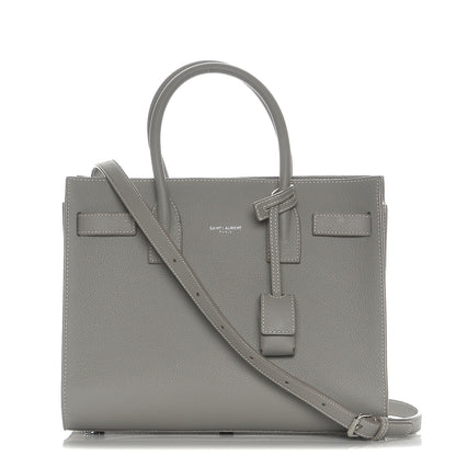 Saint Laurent Grained Calfskin Baby Sac De Jour Grey 1 of 8