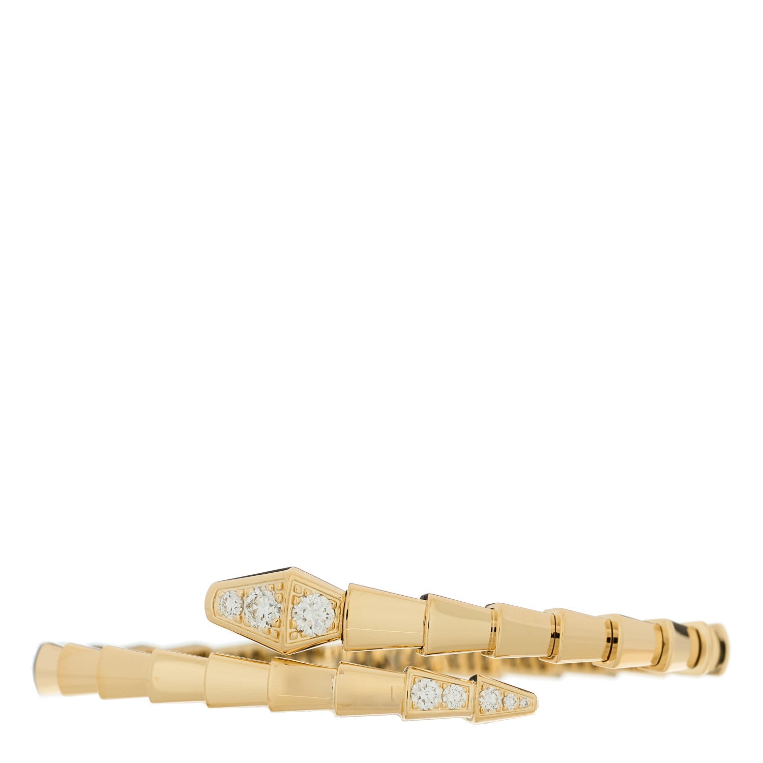 Bulgari 18K Yellow Gold Diamond Serpenti Viper Bracelet 15 1 of 4