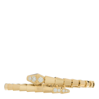 Bulgari 18K Yellow Gold Diamond Serpenti Viper Bracelet 15 1 of 4