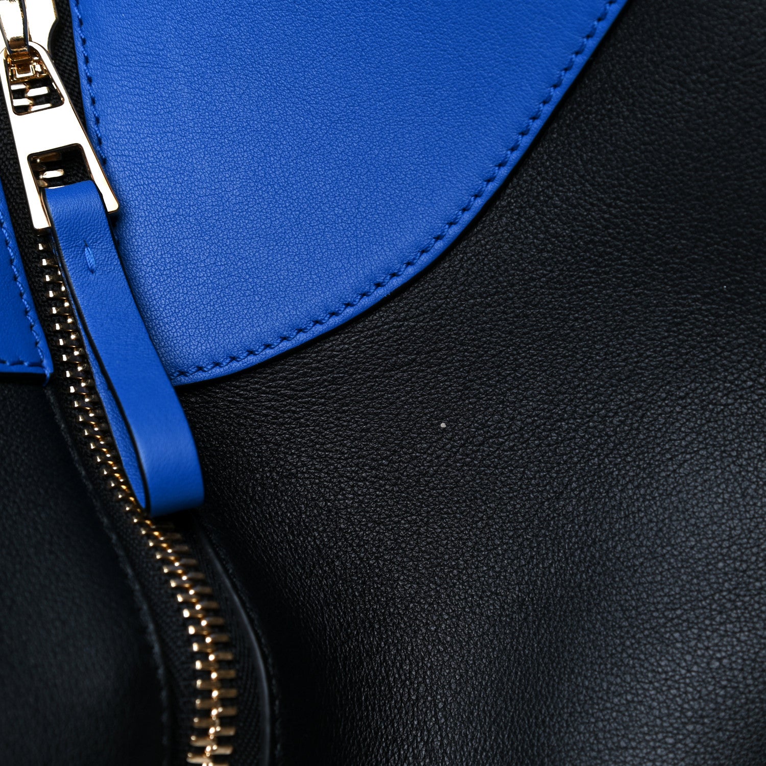 Loewe Calfskin Medium Hammock Shoulder Bag Electric Blue Black 13 of 15