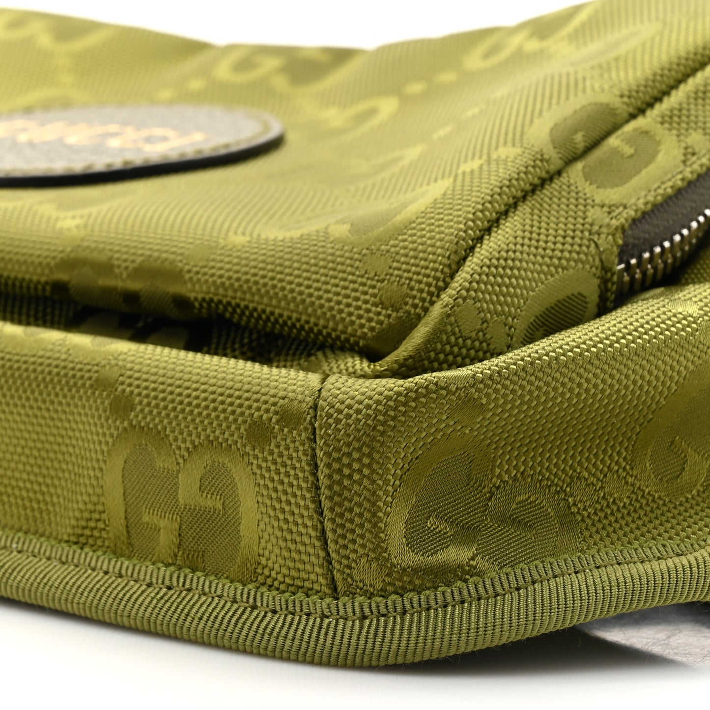 Econyl Nylon Monogram Off The Grid Large Belt Bag Green