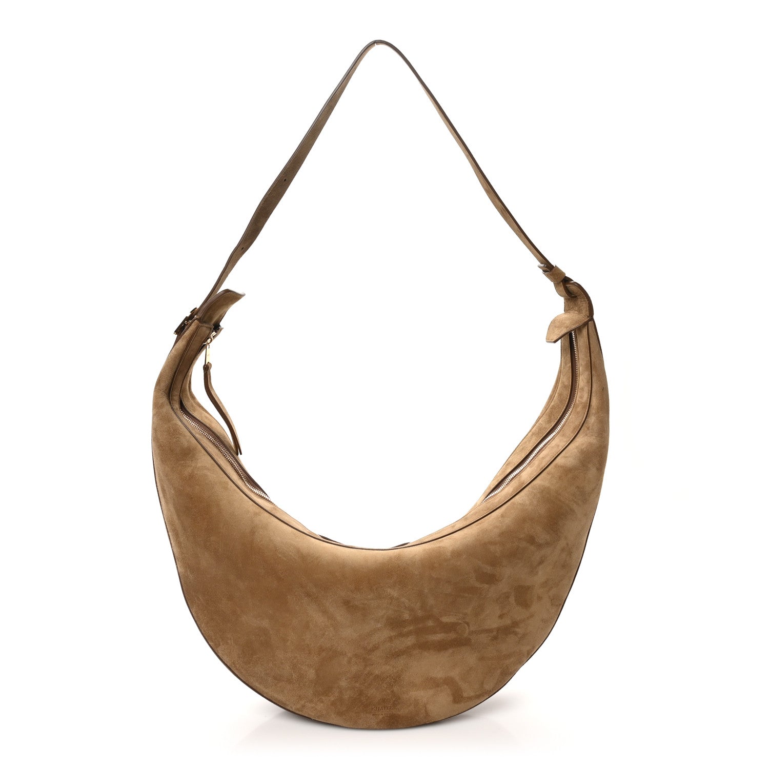 Khaite Suede Augustina Hobo Toffee 1 of 9