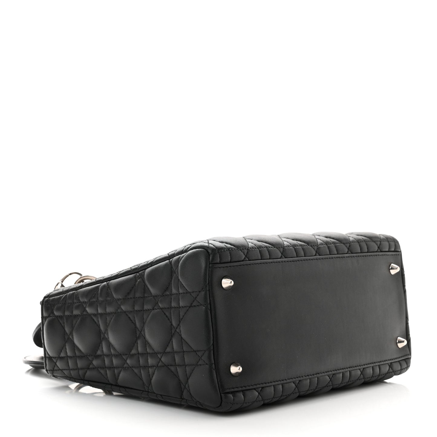 Lambskin Cannage Medium Lady Dior Black