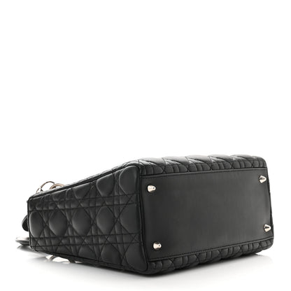 Christian Dior Lambskin Cannage Medium Lady Dior Black 4 of 10