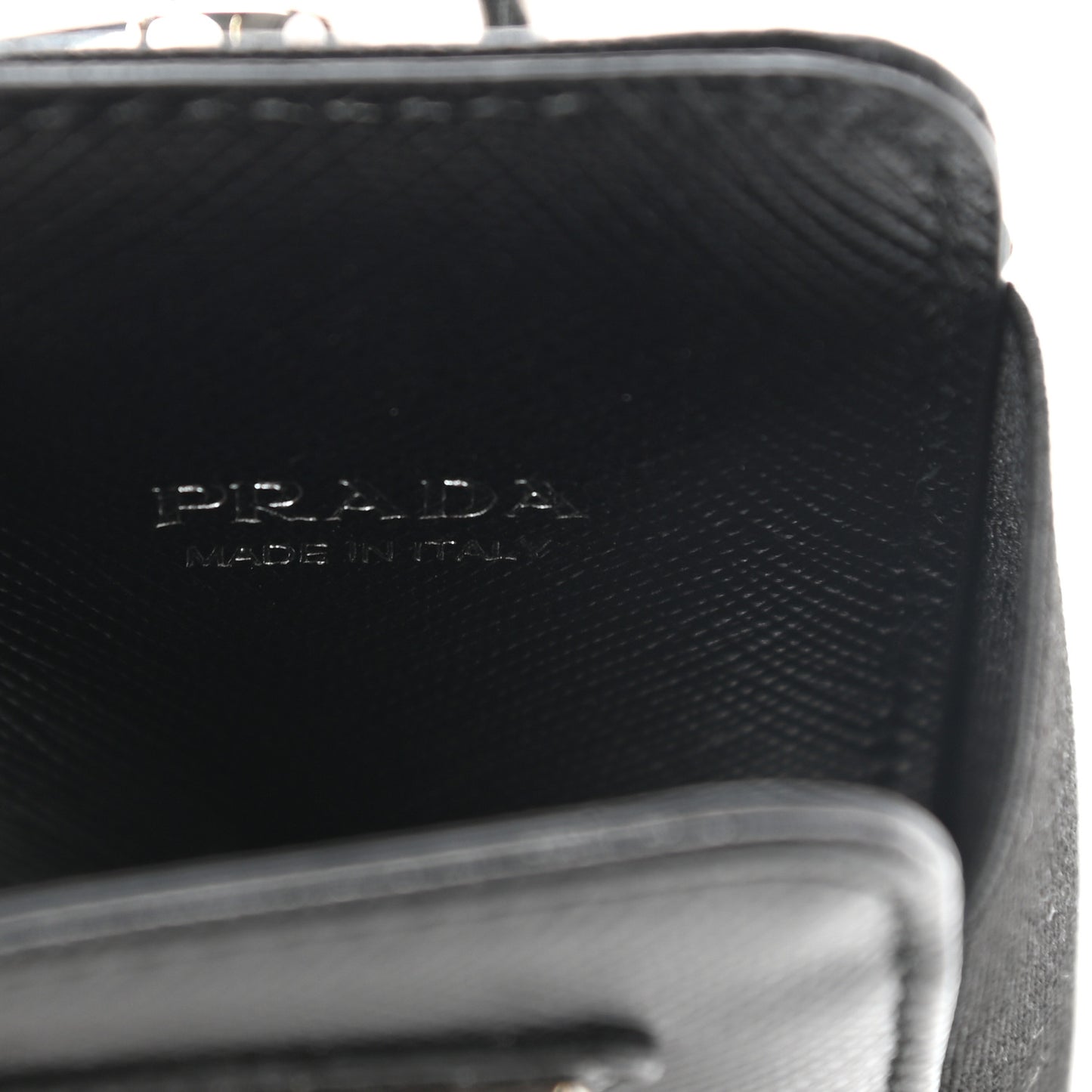 Saffiano Phone Case Pouch Black