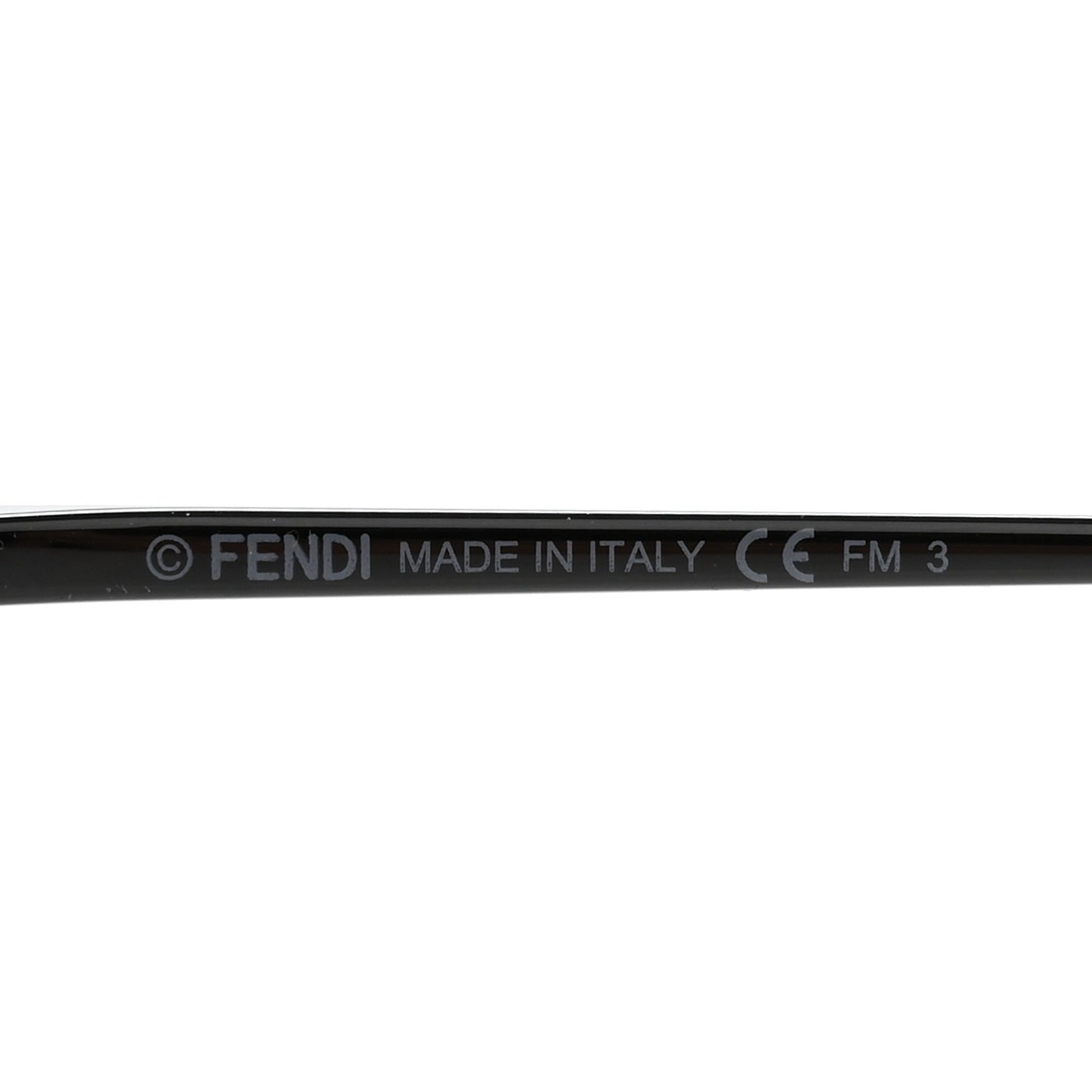 Metal F is Fendi Printed Run Away Round Frame Sunglasses FF 0285/S Black