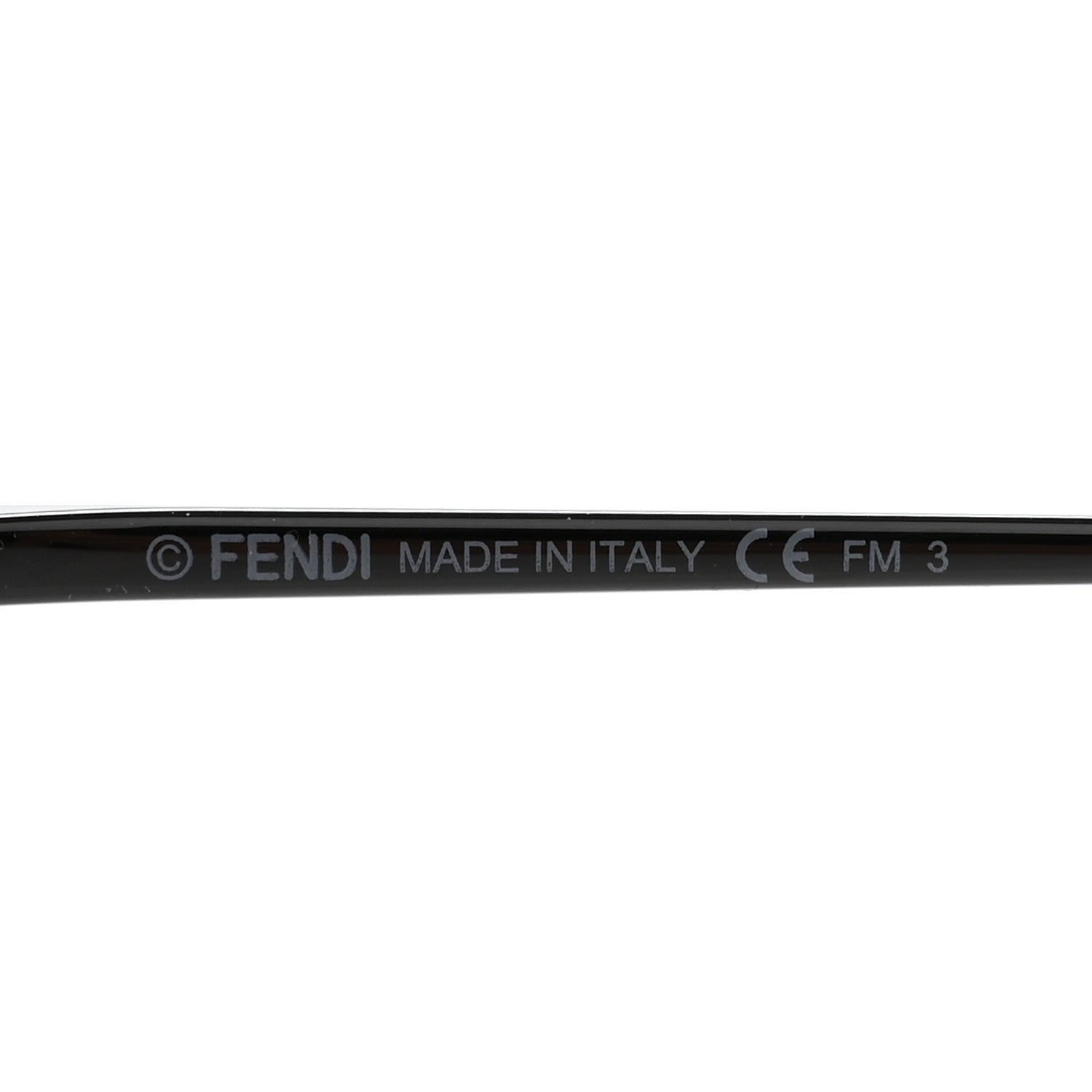 Fendi Metal F is Fendi Printed Run Away Round Frame Sunglasses FF 0285/S Black 6 of 8
