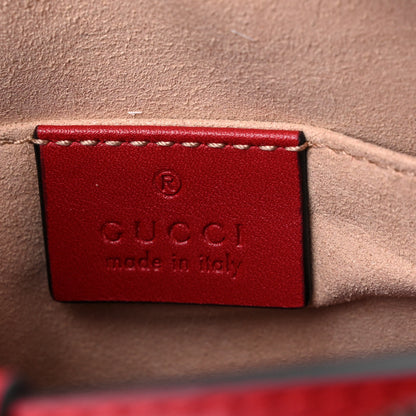 Gucci Calfskin Matelasse GG Marmont Belt Bag 85 34 Hibiscus Red 6 of 10