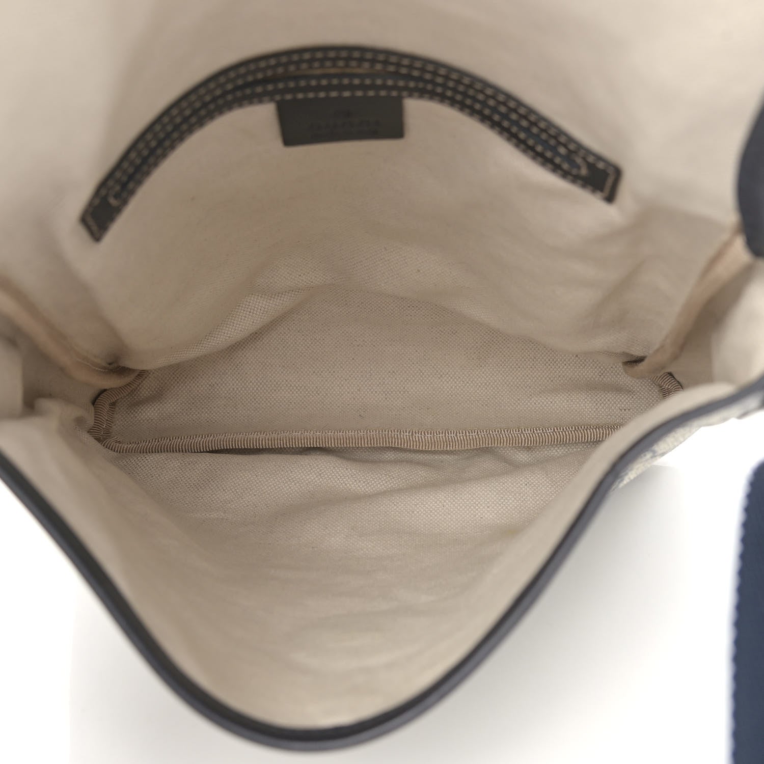 Gucci GG Plus Monogram Sellieria Calfskin Small Flap Messenger Bag Beige Blue 5 of 10