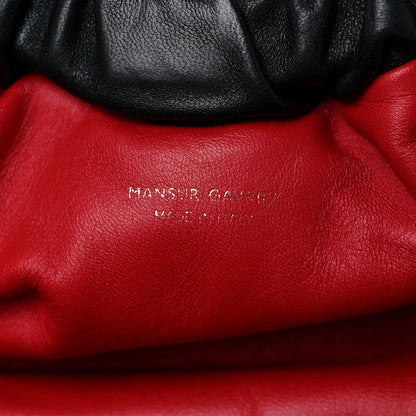 Mansur Gavriel Lambskin Mini Cloud Clutch Black Flamma 6 of 13