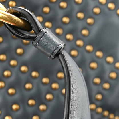 Christian Dior Calfskin Cannage Studded Medium Supple Lady Dior Grey 13 of 16