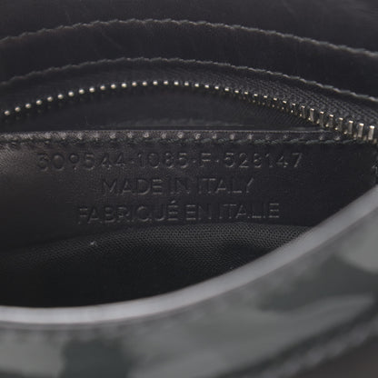 Balenciaga Smooth Calfskin Metallic Patent Giant 12 Silver Hardware Mini City Black Gris 7 of 15