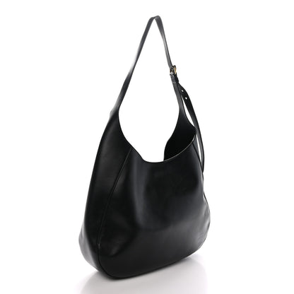 Prada City Calfskin Triangle Large Hobo Shoulder Bag Black 3 of 9