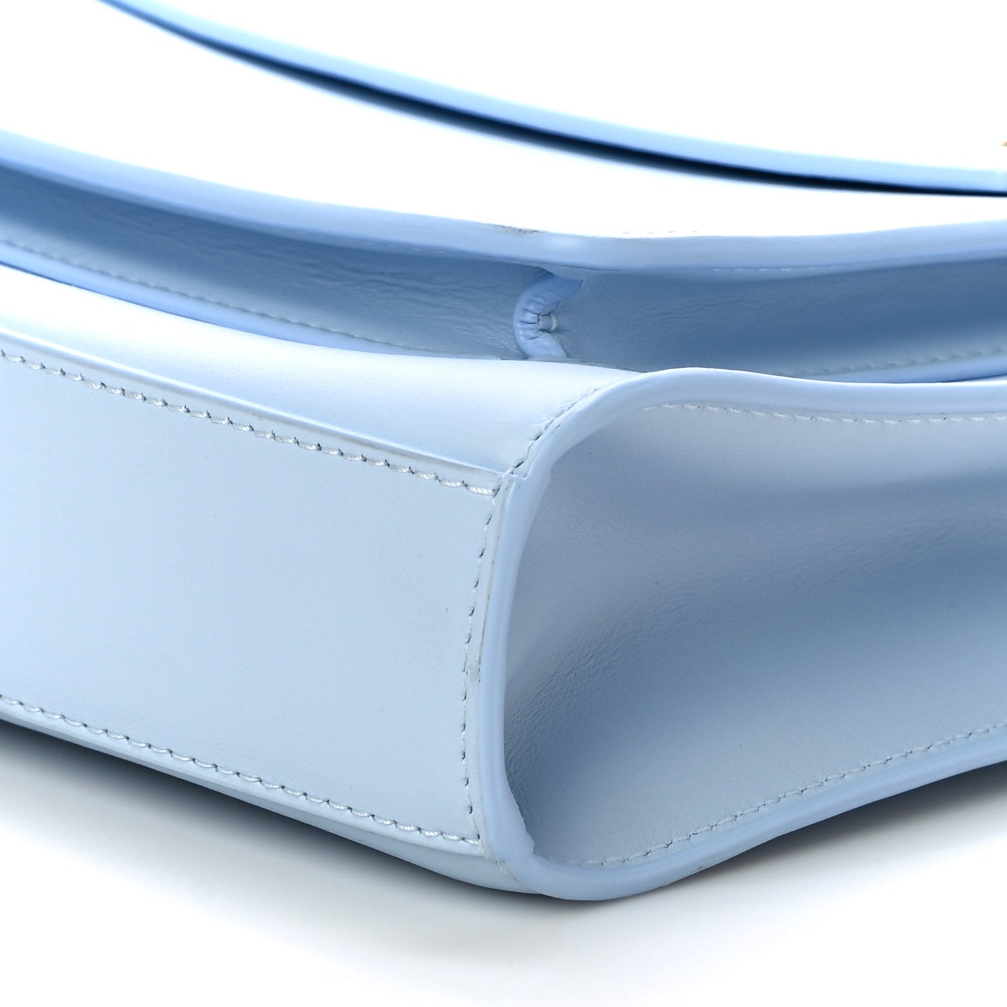 Smooth Calfskin Mini Pocket Bag Pale Blue