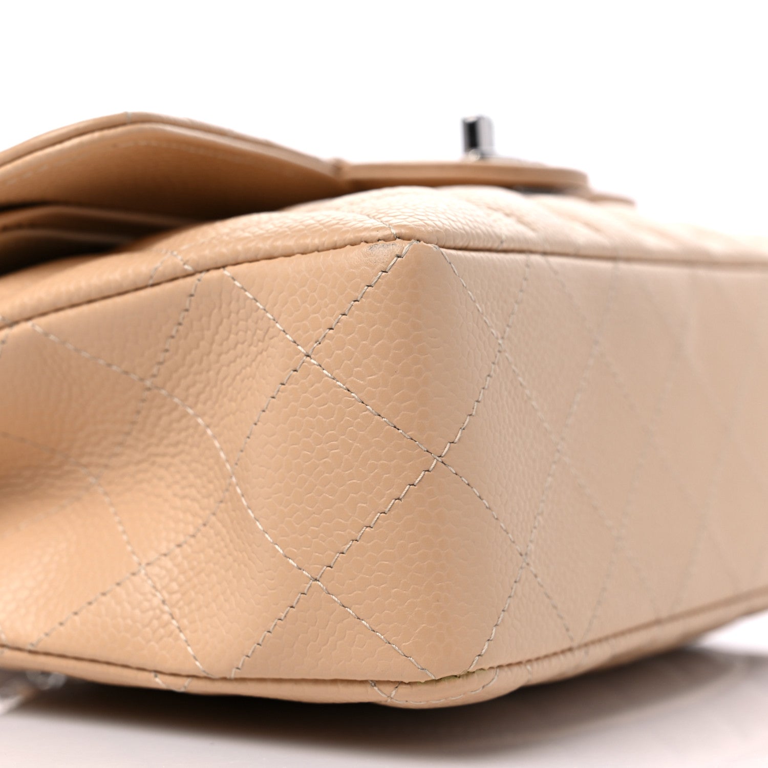 Chanel Caviar Quilted Small Double Flap Beige 8 of 9