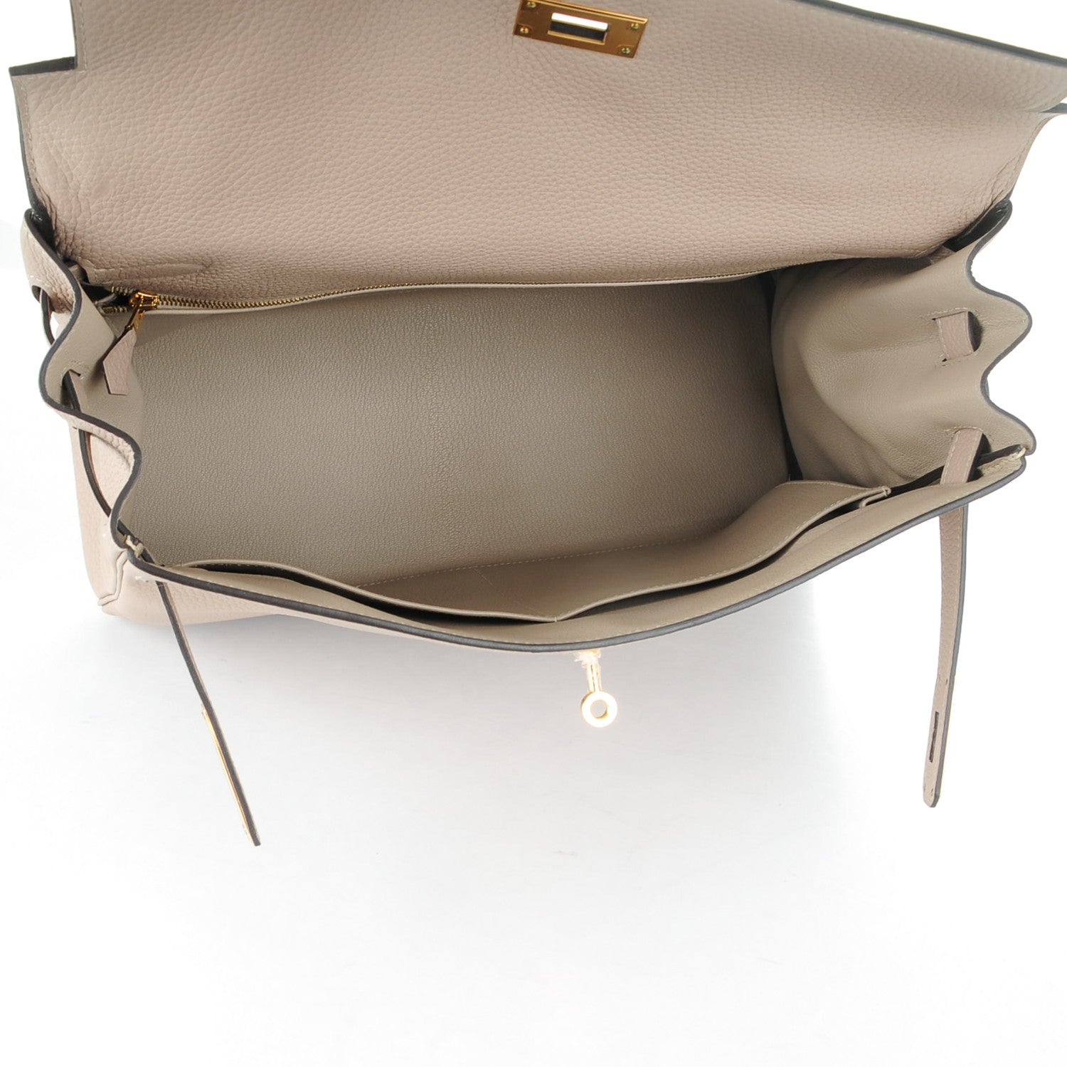 Hermes Togo Kelly Retourne 35 Gris Tourterelle 8 of 26