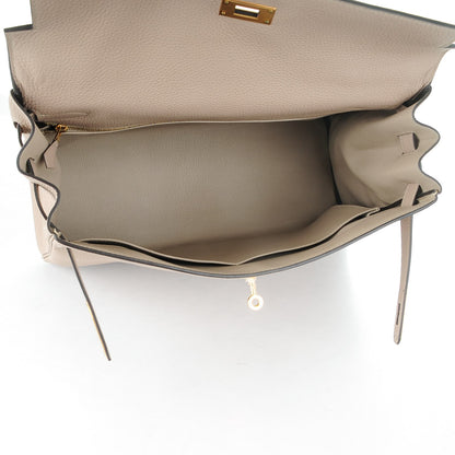 Hermes Togo Kelly Retourne 35 Gris Tourterelle 8 of 26