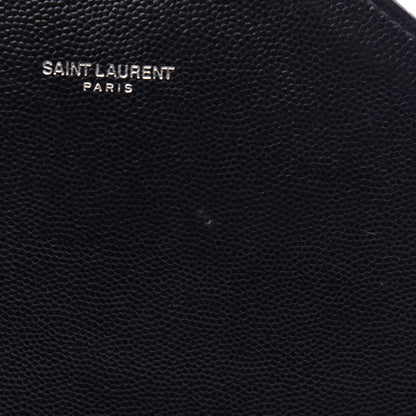 Saint Laurent Grain De Poudre Large Tri-Quilt Monogram Satchel Black 12 of 15