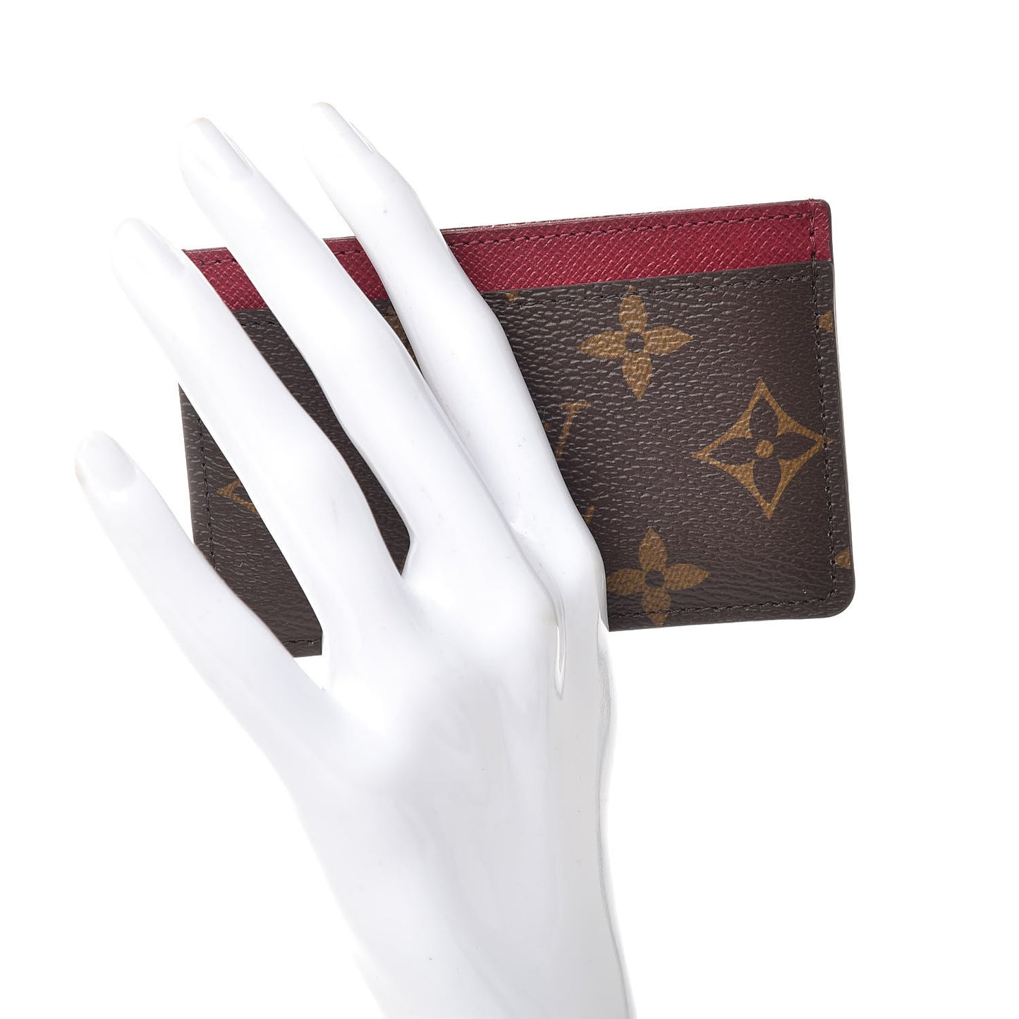 Monogram Card Holder Fuchsia