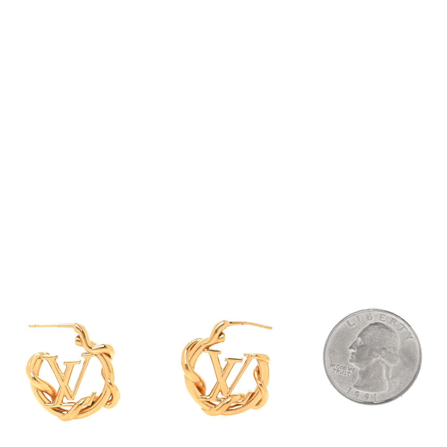Garden Louise Hoop Earrings Gold