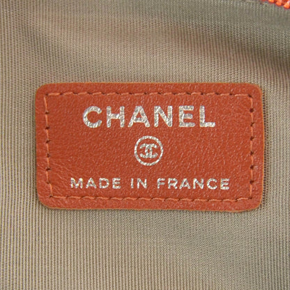 Chanel Caviar CC Flat Trousse Cosmetic Pouch Brique Clair 7 of 8