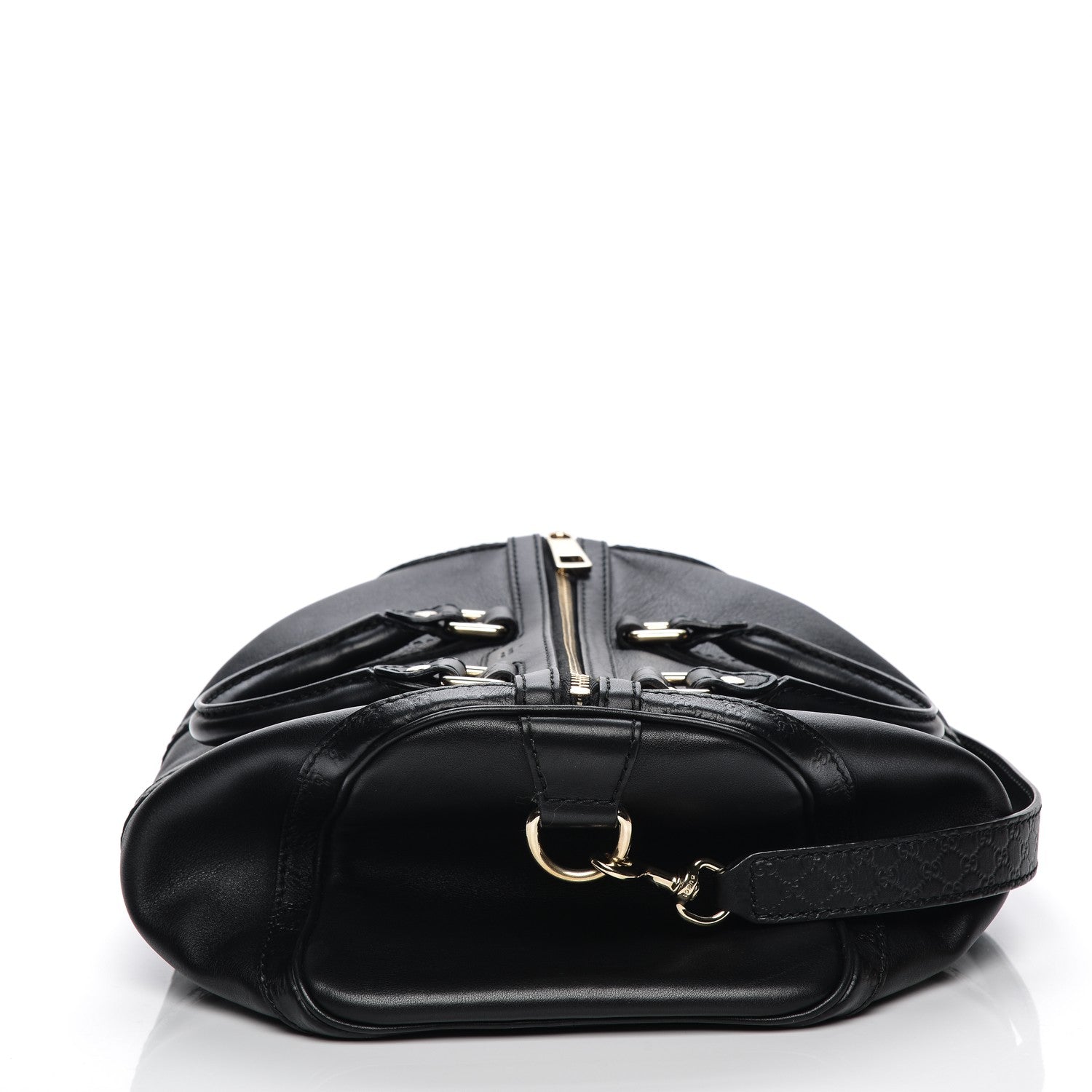 Gucci Calfskin Microguccissima Trim Medium Boston Black 9 of 9