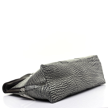 3.1 Phillip Lim Shark Embossed Calfskin 31 Hour Bag Black Cream 4 of 12