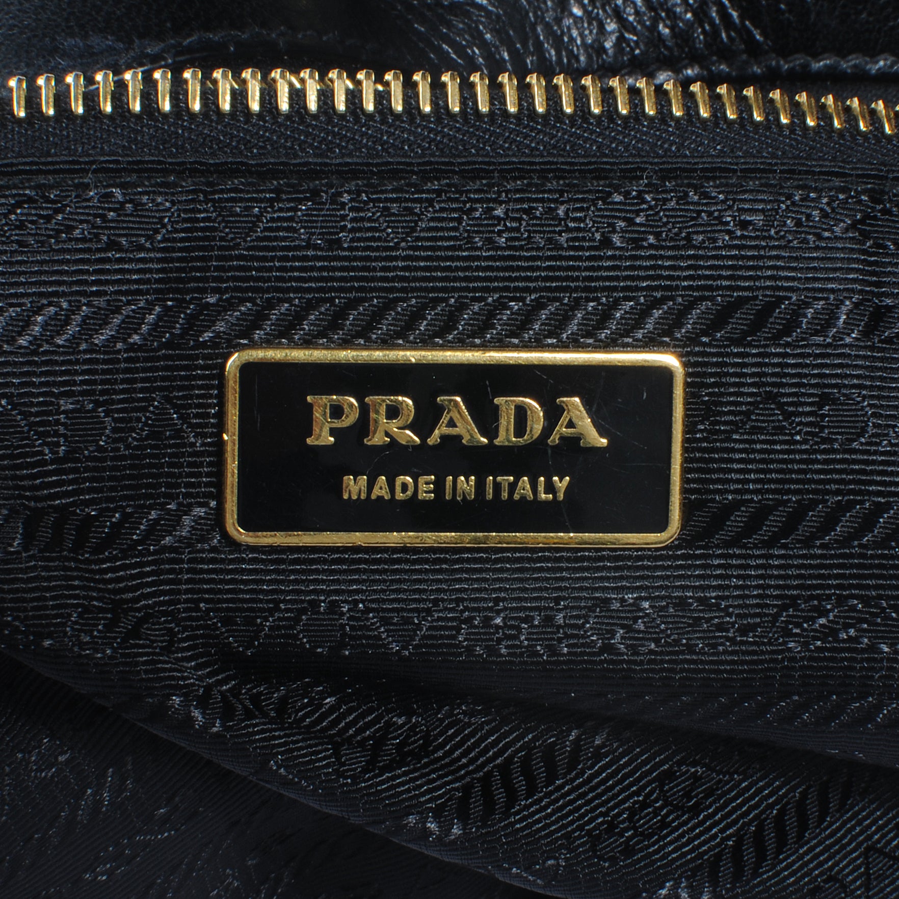 Prada Nappa Leather Gaufre Tote Nero Black 5 of 7