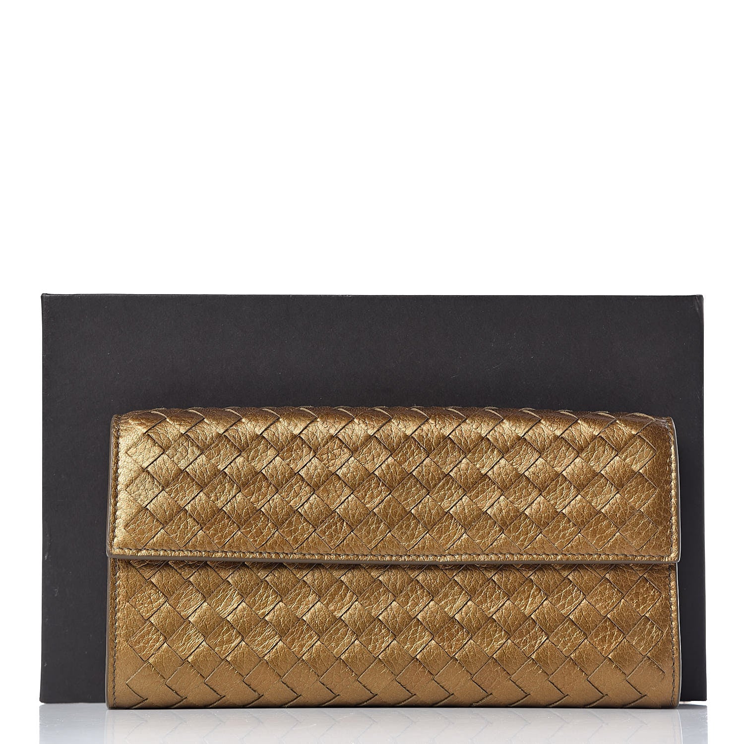 Bottega Veneta Nappa Intrecciato Continental Wallet New Bronze 8 of 8