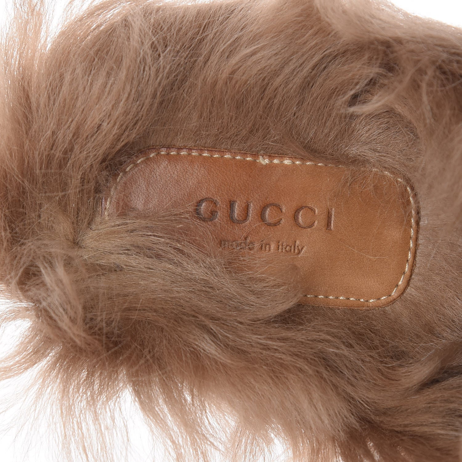 Gucci Calfskin Fur Tiger Embroidered Womens Princetown Slippers 36 Black 10 of 16