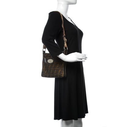 Fendi Zucca Cuoio Romano Selleria Messenger Tobacco Moro 2 of 6