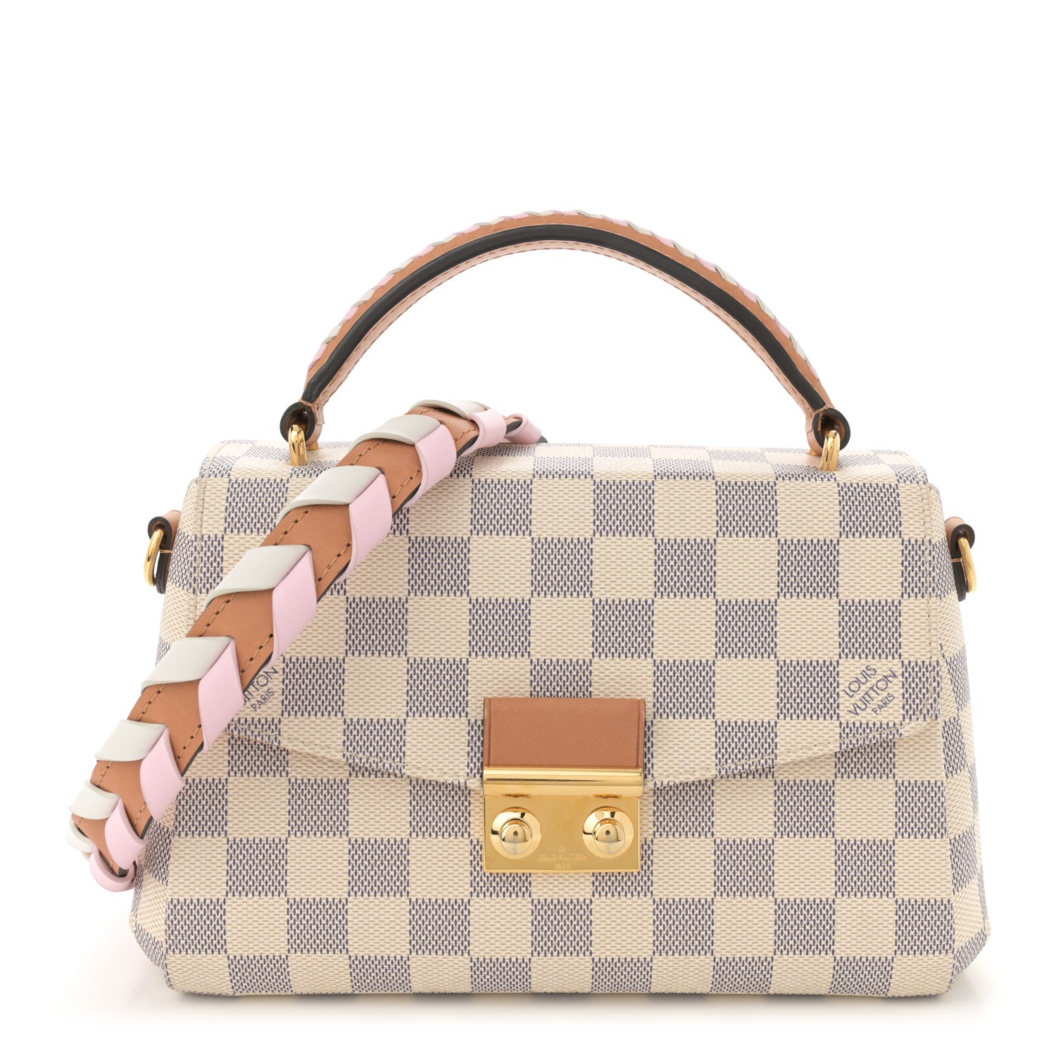 Louis Vuitton Damier Azur Braided Croisette Rose 1 of 9