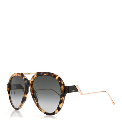 Fendi Acetate Aviator Sungla sses F0322/G/S Tortoise 1 of 8
