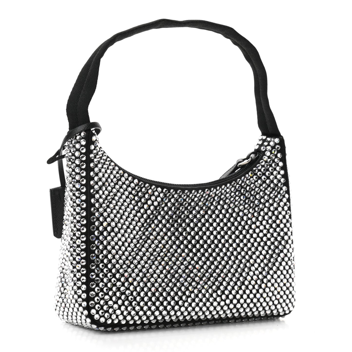 Satin Crystal Mini Re-Edition 2000 Bag Cristal