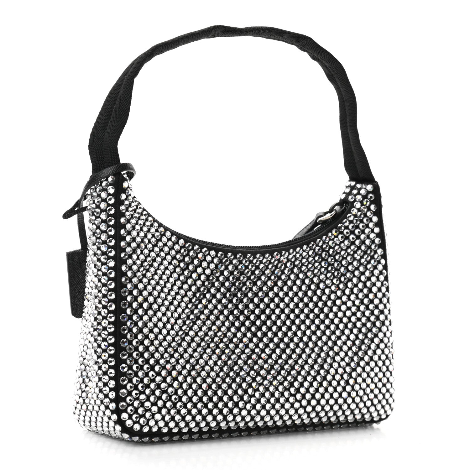Prada Satin Crystal Mini Re-Edition 2000 Bag Cristal 3 of 10