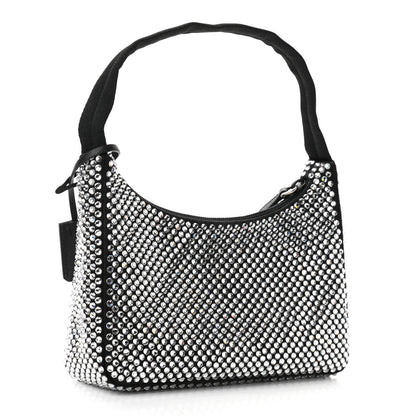 Prada Satin Crystal Mini Re-Edition 2000 Bag Cristal 3 of 10