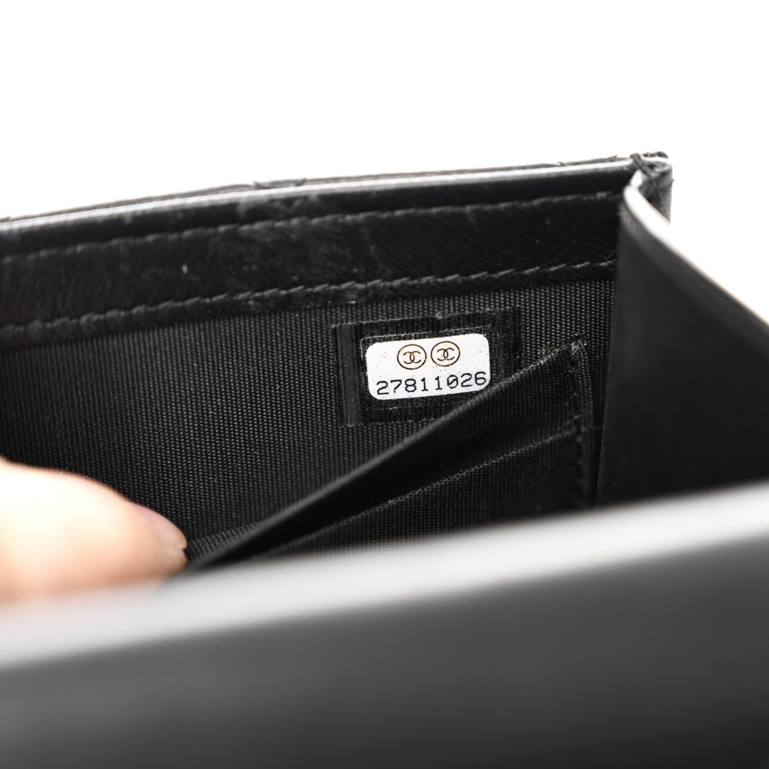 Chanel Lambskin Quilted Mini Trendy CC Chain Wallet Black 7 of 11
