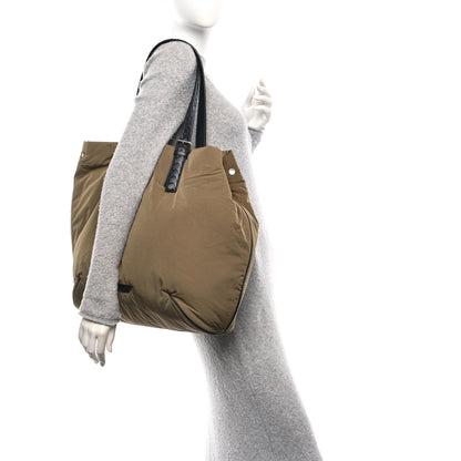 Bottega Veneta Nylon Crossroad Buckle Tote Mud 2 of 11