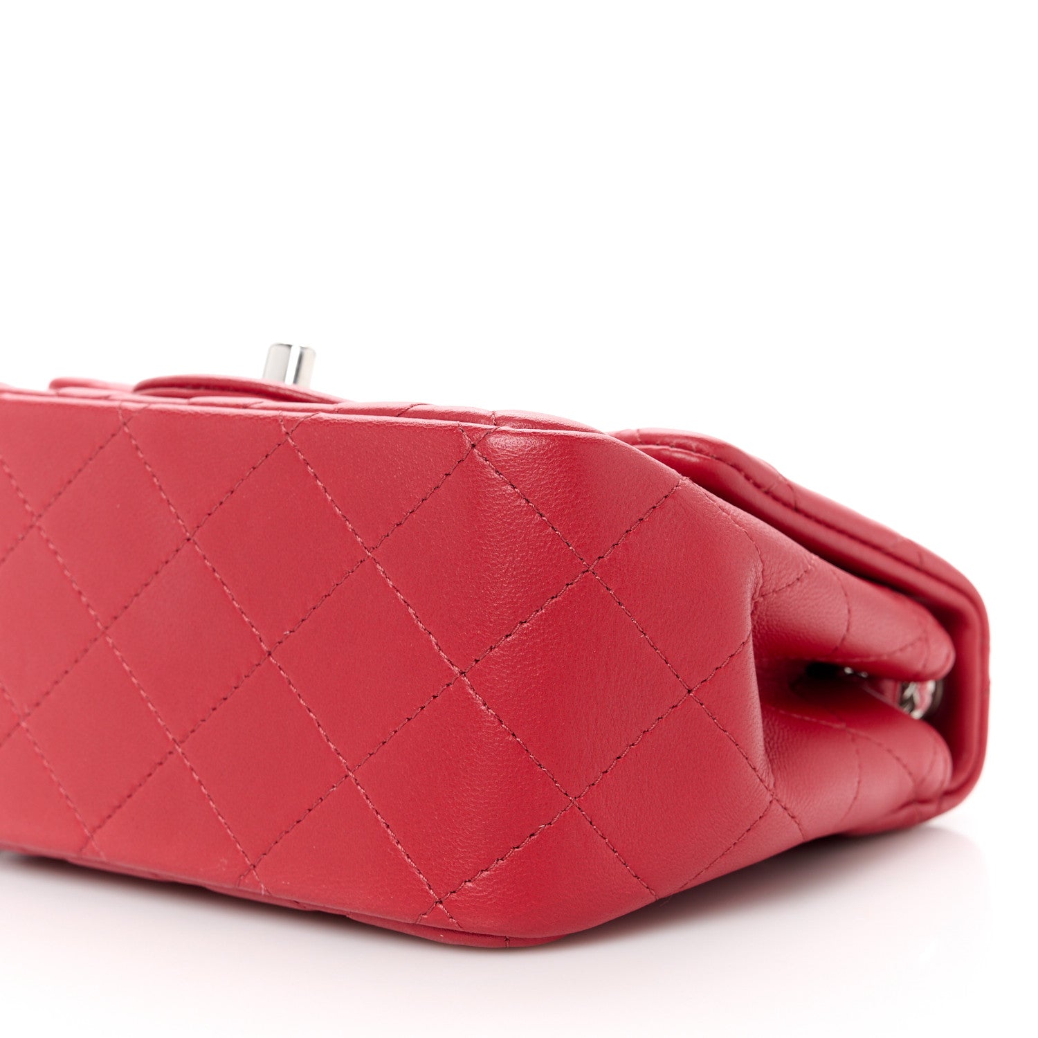 Chanel Lambskin Quilted Mini Square Flap Red 11 of 11