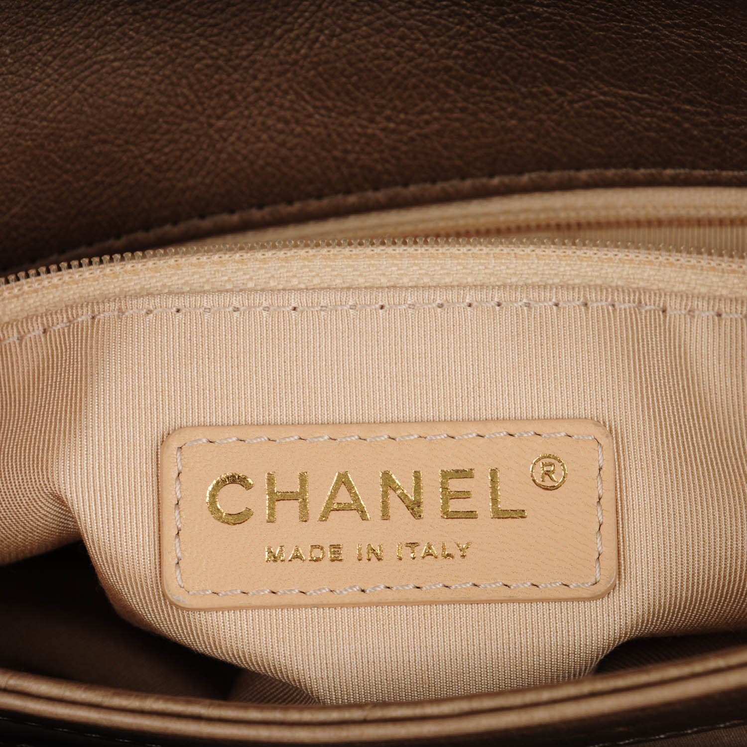 Chanel Calfskin CC Crown Small Flap Gold 9 of 10