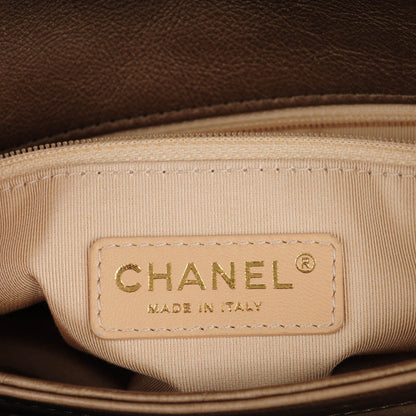 Chanel Calfskin CC Crown Small Flap Gold 9 of 10